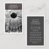 Beerdigung Memorial Moderne und einfache Foto-Kart Visitenkarte (Vorne/Hinten)