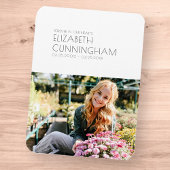 Beerdigung Memorial Modernes Minimalistisches Chic Magnet