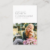 Beerdigung Memorial Modernes Minimalistisches Chic Visitenkarte (Vorderseite)