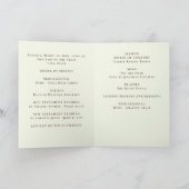 Beerdigung Memorial Service Program Wheat Field Programm (Innenseite)