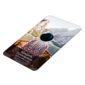 Beerdigung Memorial Simple Modern Foto Card Magnet (Linke Seite)