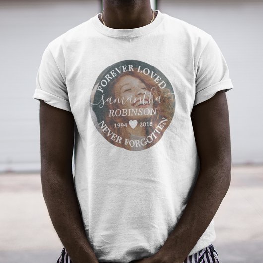 Beerdigung Memorial Vigil Foto T-Shirt