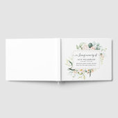 Beerdigung mit Blumen und Grünpflanzen Gästebuch (Voll)