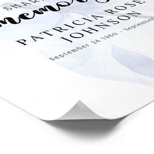 Beerdigung mit einem Memory Butterfly-Zeichen teil Poster (Ecke)