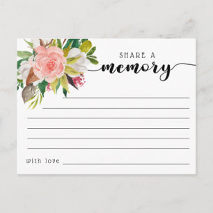 Beerdigung mit einer Memory Condolences Card teile Postkarte