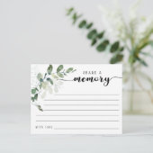 Beerdigung mit einer Memory Condolences Card teile Postkarte (Stehend Vorderseite)