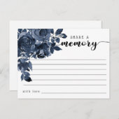 Beerdigung mit einer Memory Condolences Card teile Postkarte (Vorne/Hinten)