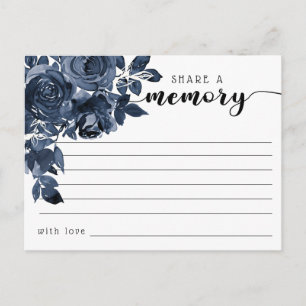 Beerdigung mit einer Memory Condolences Card teile Postkarte