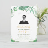 Beerdigung mit Foto, Lebensfeier Einladung (Stehend Vorderseite)