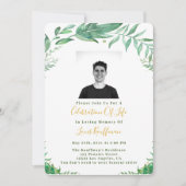 Beerdigung mit Foto, Lebensfeier Einladung (Vorderseite)