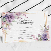 Beerdigung mit lila Rose und Blush- gemeinsam mit  RSVP Karte