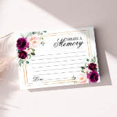 Beerdigung mit lila Rose und Blush- gemeinsam mit RSVP Karte