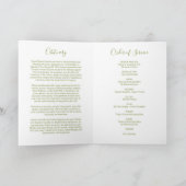 Beerdigung | Moderner Dienstorden Programm (Innenseite)