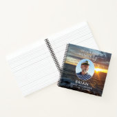 Beerdigung Ocean Sunset Foto in Memory Gästebuch Notizblock (Innenseite)