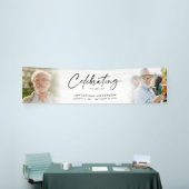 Beerdigung oder Gedenkfeier des 2-Foto-Lebens Banner (Messeveranstaltung)