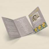 Beerdigung| Orbituary Rustic Sunflower Programm