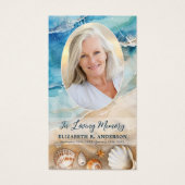 Beerdigung Oval Foto Gedenkkarte (Vorderseite)