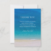 Beerdigung Ozean Danke Note Card (Vorderseite)
