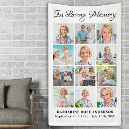 Beerdigung Personalisiert 12 Bildmemorial Banner