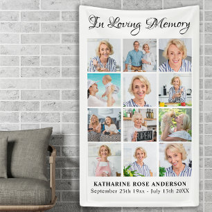 Beerdigung Personalisiert 12 Bildmemorial Banner