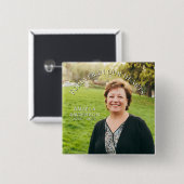 Beerdigung Personalisierter Gedenkfeier für kunden Button (Vorne & Hinten)