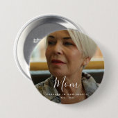 Beerdigung Personalisierter Gedenkfeier für kunden Button (Vorne & Hinten)