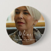 Beerdigung Personalisierter Gedenkfeier für kunden Button (Vorderseite)