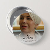 Beerdigung Personalisierter Gedenkfeier für kunden Button (Vorne & Hinten)