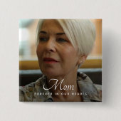 Beerdigung Personalisierter Gedenkfeier für kunden Button (Vorderseite)