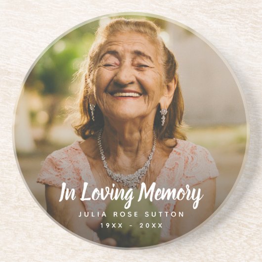 Beerdigung Personalisierter Gedenkfeier für kunden Getränkeuntersetzer (Vorne)