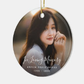 Beerdigung Personalisierter Gedenkfeier für kunden Keramik Ornament (Links)