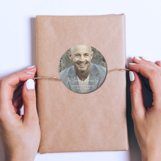 Beerdigung Personalisierter Gedenkfeier für kunden Runder Aufkleber