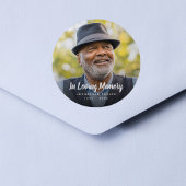 Beerdigung Personalisierter Gedenkfeier für kunden Runder Aufkleber