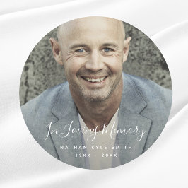 Beerdigung Personalisierter Gedenkfeier für kunden Runder Aufkleber