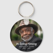 Beerdigung Personalisierter Gedenkfeier für kunden Schlüsselanhänger (Rückseite)