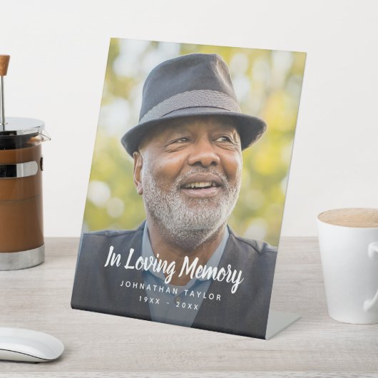 Beerdigung Personalisierter Gedenkfeier für kunden Sockelschild (In SItu)