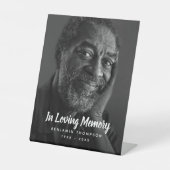 Beerdigung Personalisierter Gedenkfeier für kunden Sockelschild (Vorderseite)