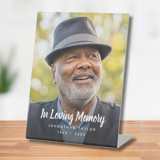 Beerdigung Personalisierter Gedenkfeier für kunden Sockelschild