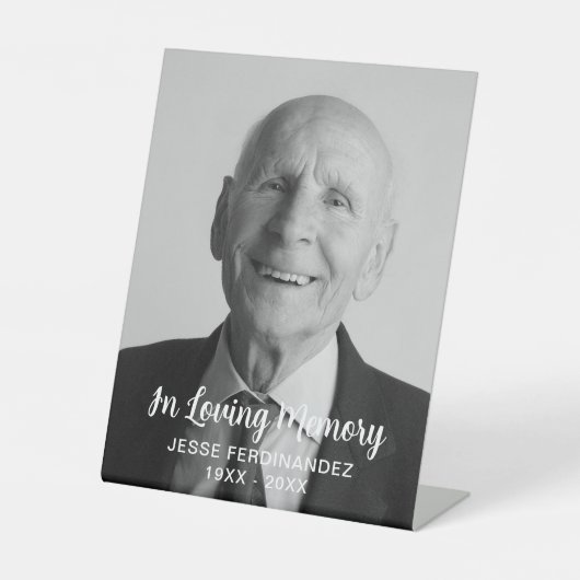 Beerdigung Personalisierter Gedenkfeier für kunden Sockelschild (Vorderseite)