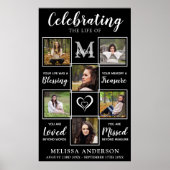 Beerdigung Personalisiertes Foto Collage Memorial Poster (Vorne)