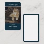 Beerdigung Pray Card mit 1 Foto Option Visitenkarte (Vorne/Hinten)