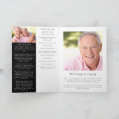 Beerdigung Programm abgeschlossen | Moderne FotoCo (Innenseite)