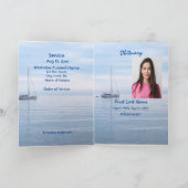 Beerdigung Programm Custom Segelboot Sailor Sailor (Innenseite)