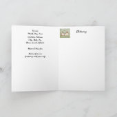 Beerdigung Programm Custom Watercolor Sparrow Bird (Innenseite)