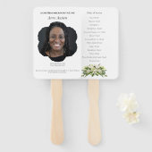 Beerdigung Programm Fan Spirituell & tröstend Fächer (Vorne und Hinten)