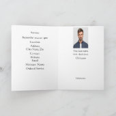 Beerdigung Programm "Hirsch im Wald" (Innenseite)