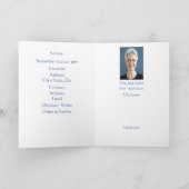 Beerdigung Programm Psalm 23 Wanderung durch Tal (Innenseite)