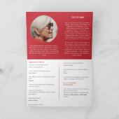 Beerdigung Programm Vorlage Gedenkfeier Lebensdaue (Innenseite)