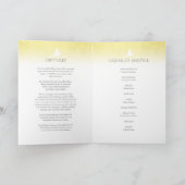 Beerdigung Programmreihenfolge der gelben Rose Programm (Innenseite)