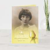 Beerdigung Programmreihenfolge der gelben Rose Programm (Vorderseite)